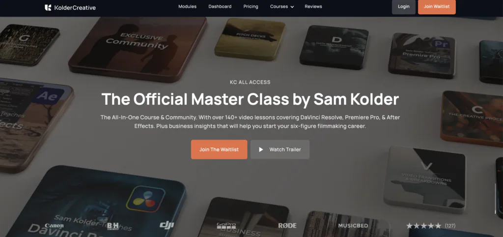 Selling masterclass to monetize website