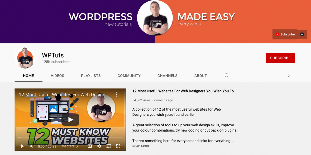 15 Best YouTube Channels For WordPress Training