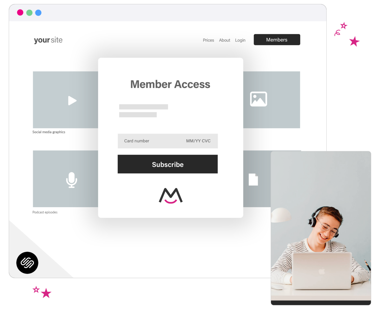 Membership Plugin for Squarespace Websites