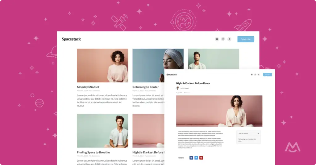 newsletter wordpress theme