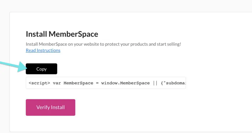 Install memberspace for paid facebook groups