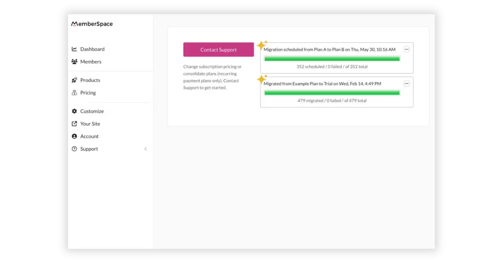 pricing migration report