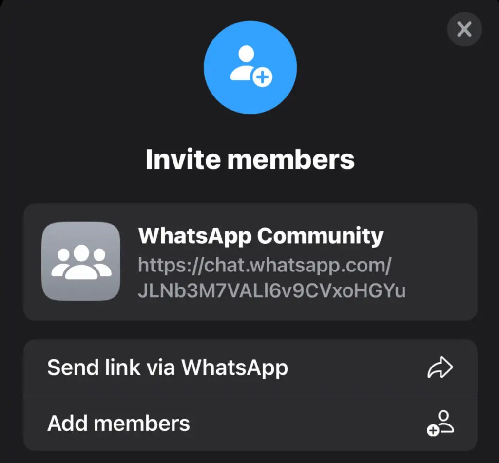 Whatsapp community link