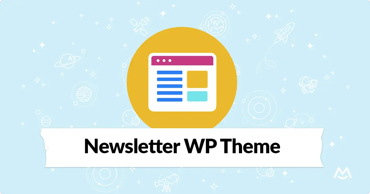 Free Template: Newsletter WordPress Theme - Spacestack