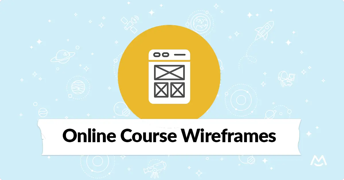 Online Course Wireframes