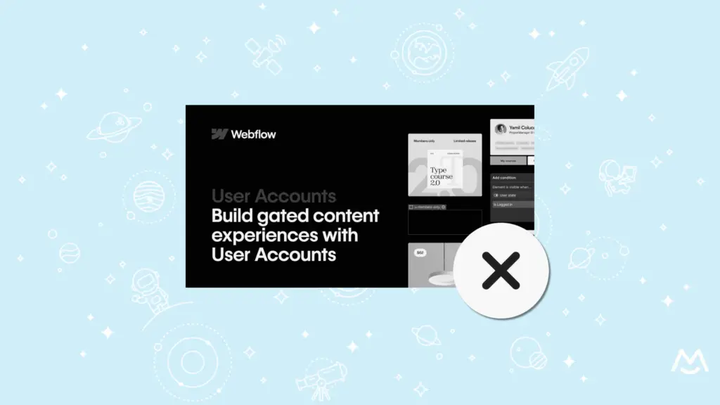 webflow user accounts