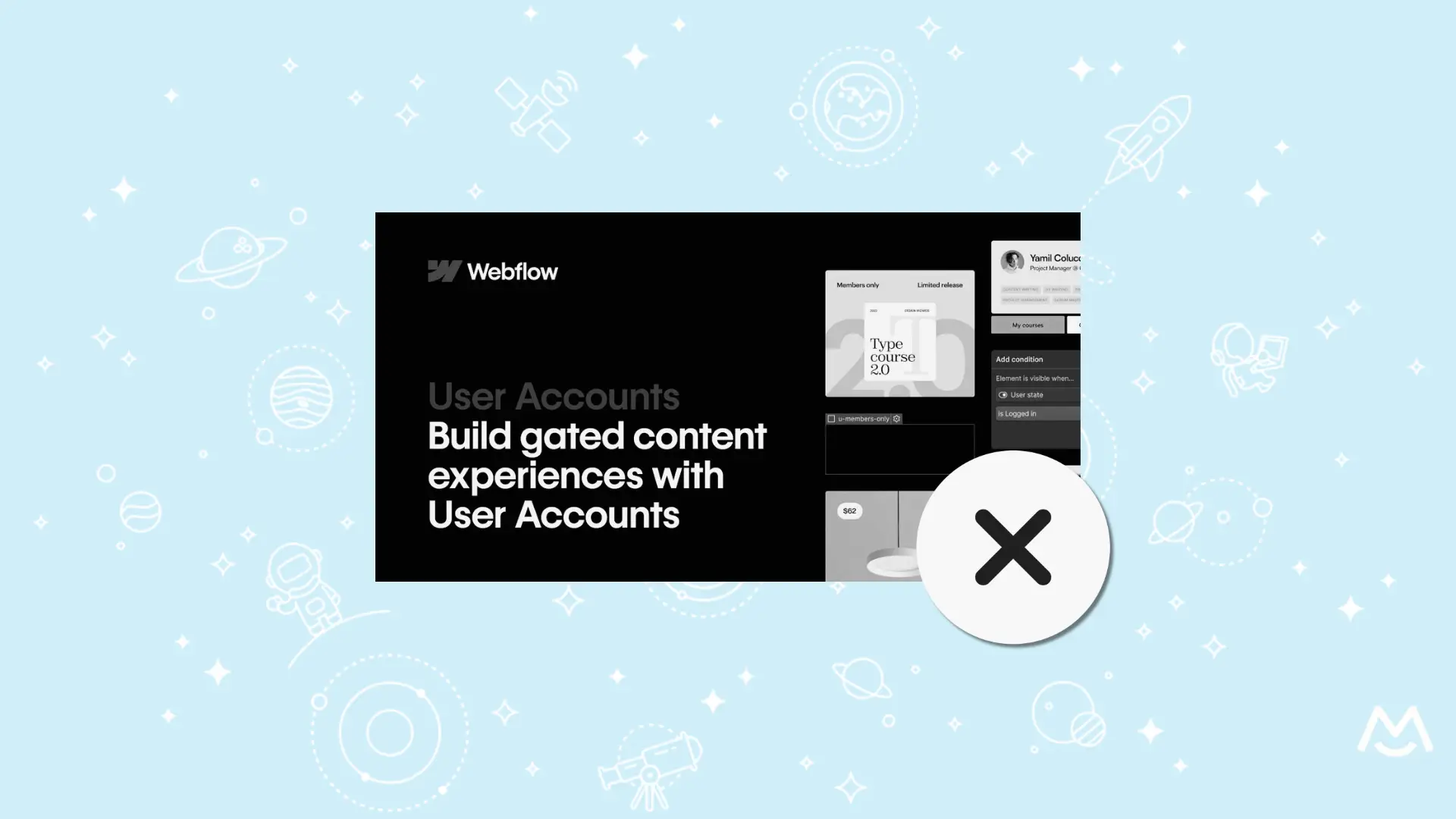 webflow user accounts