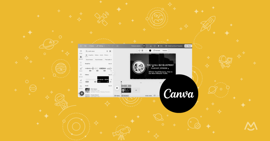 how to make a podcast on canva