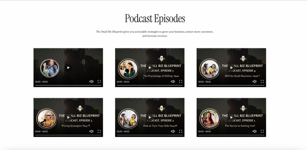 Sharing canva podcasts